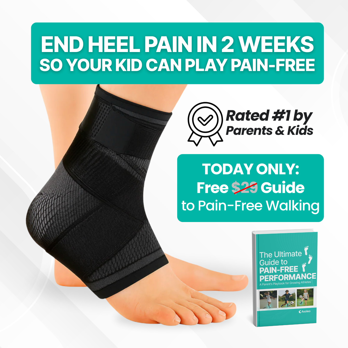 RecoverX - Sleeve for Heel, Foot & Ankle Pain Relief