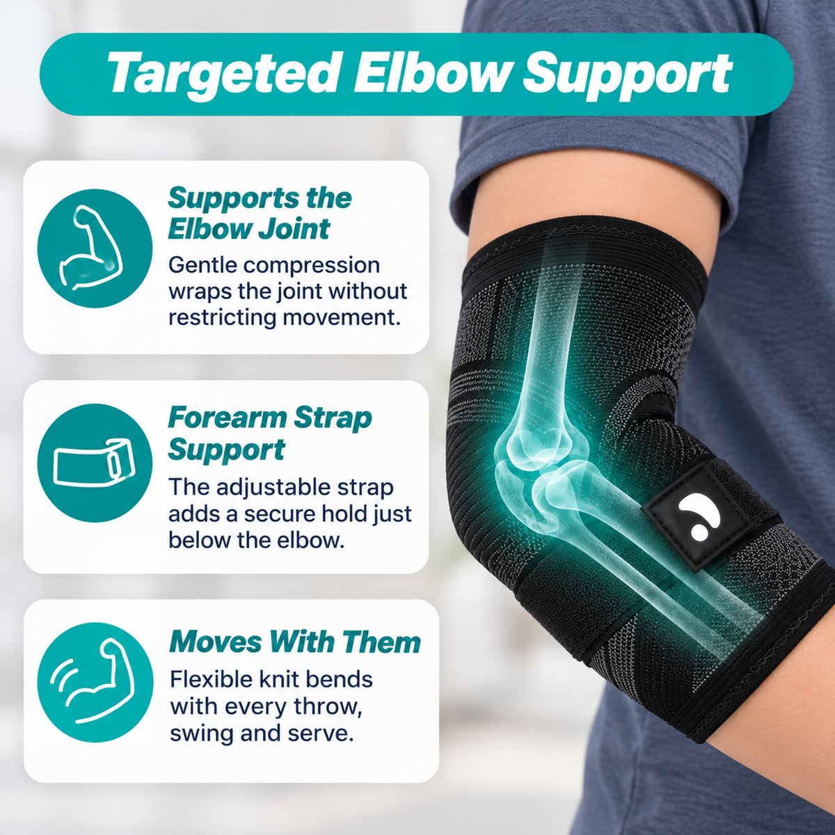 RecoverX - Youth Elbow Support Sleeve